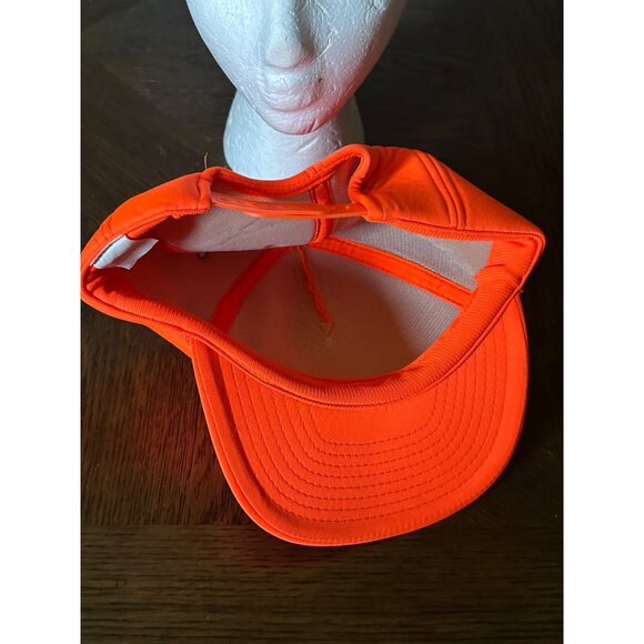 Blaze Orange hunting novelty Deer "Tremble" Snapback Hat - Picture 3 of 8